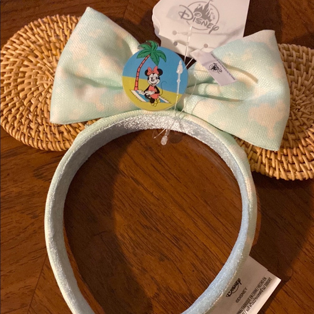 Disney summertime-Mint Green Minnie Mouse Ears Headband!